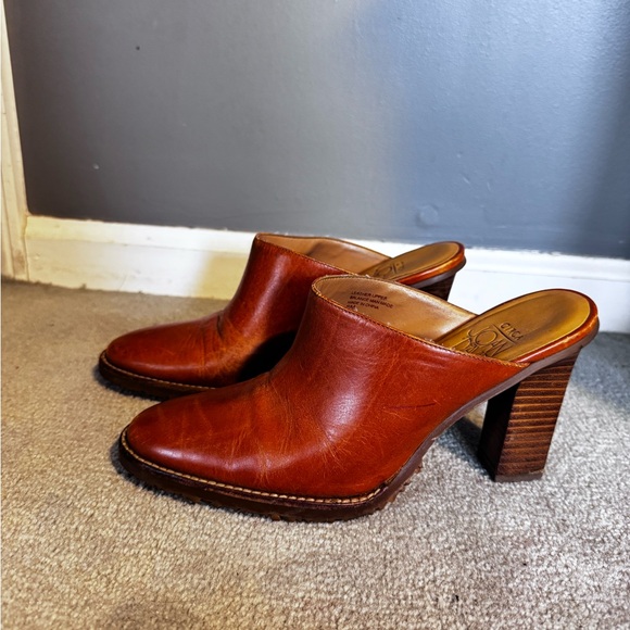 Brown Leather Mules - Picture 2 of 7